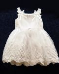 Baby Dress BT109 White, Back View