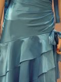 Bridesmaid, Cocktail, Homecoming Dresses S0116 Blue/Turquoise, Upper Front Details