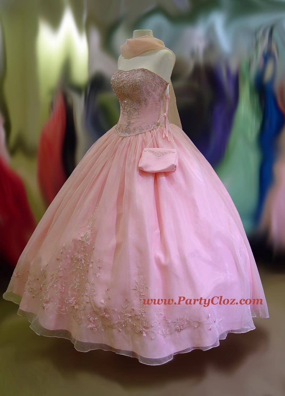 Prom Gowns, P0138 Pink