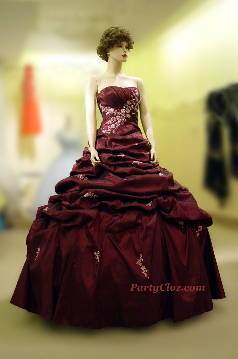 Prom Gowns, P0140 Bordeaux